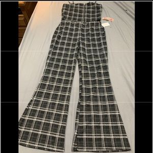 Black&white plaid matching set 🖤🤍